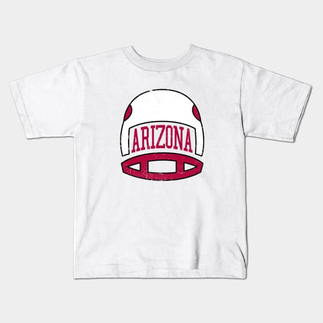 Arizona Retro Helmet - White Kids T-Shirt by KFig21